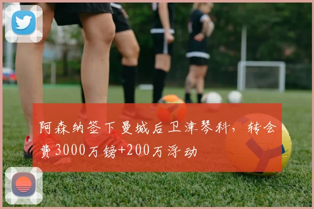 阿森纳签下曼城后卫津琴科，转会费3000万镑+200万浮动